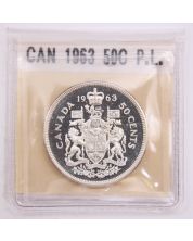 1963 Canada 50 cents  Gem Prooflike Cameo