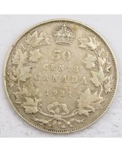 1931 Canada 50 cents VG/F