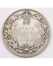 1936 Bar Canada 25 cents G/VG