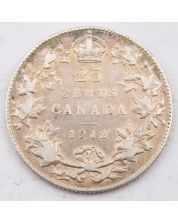 1912 Canada 25 cents FINE+