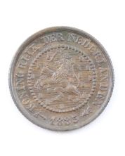 1885 Netherlands 1/2 cent Choice Uncirculated BN