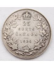1928 Canada 25 cents a/EF