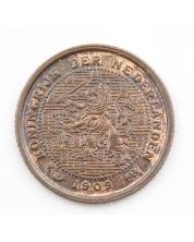 1909 Netherlands 1/2 cent Choice Uncirculated RB
