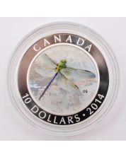 2014 $10 Fine Silver Coin - Green Darner