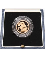 1998 Great Britain Half Sovereign gold Royal Mint Cert and Box GEM PROOF