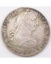 1787 MO-FM Mexico 8 Reales silver coin a/EF