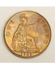 Great Britain 1929 Penny Choice  MS63+RB