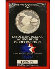 1983 S US One Dollar Los Angeles Olympics