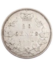 1858 Canada 20 cents EF
