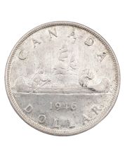 1946 Canada silver dollar VF/EF