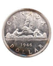 1946 Canada silver dollar nice AU+