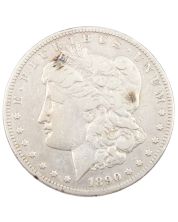 1890 CC Morgan silver dollar F/VF