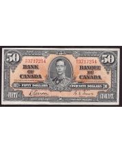 1937 Canada $50 banknote Gordon Towers B/H3717254 Choice EF+ EPQ