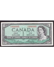 1954 Canada $1 banknote Bouey Rasminsky V/F1411371 CHOICE UNC