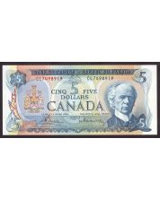 1972 Canada $5 banknote Bouey Rasminsky CL7498919 Choice UNC