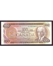 1975 Canada $100 replacement banknote Crow Bouey AJX0228413 nice VF+
