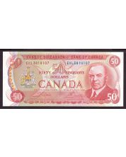 1975 Canada $50 banknote RCMP Musical Ride BC-51a-i EHL3814107 CH UNC