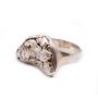 Silver nugget sterling silver ring 15.4 grams Size- 7.5