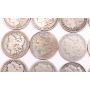 20X Morgan silver dollars 1878-1896 20-mixed dates see list Circulated & Culls