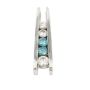 14K White Gold Diamond Pendant – 6.17g – 1.20ctw – Mixed White & Blue Diamonds