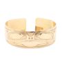 NWC HAIDA North West Coast 14K gold FROG bracelet by Nelson Cross
