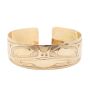 NWC HAIDA North West Coast 14K gold FROG bracelet by Nelson Cross