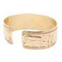 NWC HAIDA North West Coast 14K gold FROG bracelet by Nelson Cross