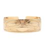 NWC HAIDA North West Coast 14K gold FROG bracelet by Nelson Cross