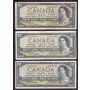 10x 1954 Canada $20 banknotes all nice VF or better
