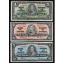 1937 Canada $1 $2 $5 $10 $20 $50 banknote set mixed signatures Circulated