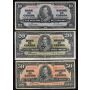 1937 Canada $1 $2 $5 $10 $20 $50 banknote set mixed signatures Circulated