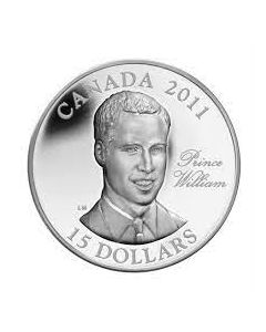 2011 Canada $15 Ultra High Relief Sterling Silver coin - H.R.H Prince William 
