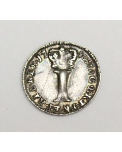 1780 one pence silver 1d  VF25