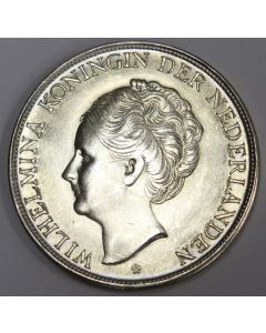 Curacao 2 1/2 Gulden silver coin 1944 D