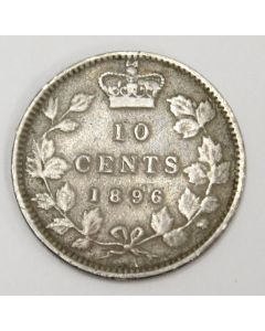 1896 Canada 10 cents obverse-5   F12