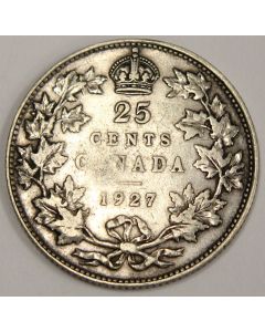 1927 Canada 25 Cents VF25