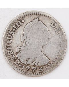 1775 Bolivia 1 Real silver coin PTS PR KM-52 circulated