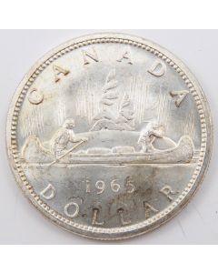 1965 type V Canada silver $1.00 dollar Choice UNC+