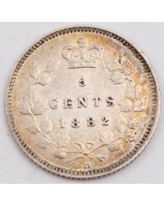 1882H Canada 5 cents EF