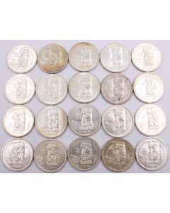 20x Canada 1958 silver dollars 20-coins Choice Uncirculated