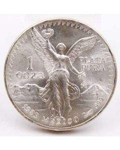 1983 1 oz Libertad .999 Mexico Plata Pura Silver Bullion Coin Better Date