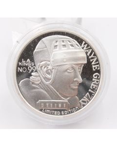 1 oz Wayne Gretzky LA Kings Commemorative 1 Ounce .999 Fine Silver round 
