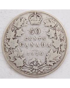1910 Canada 50 cents VG