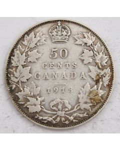 1913 Canada 50 cents VG/F