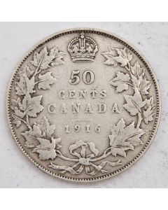 1916 Canada 50 cents VG