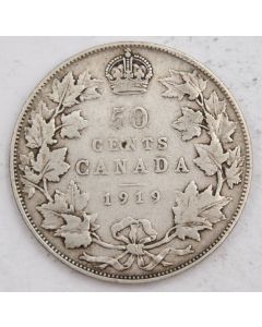 1919 Canada 50 cents FINE