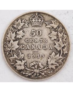 1919 Canada 50 cents VG/F