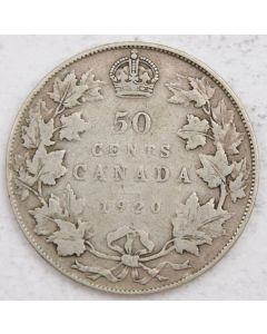 1920 Canada 50 cents VG