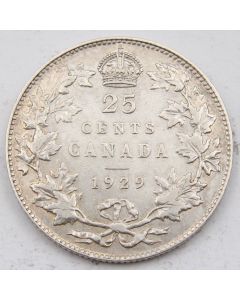 1929 Canada 25 cents VF
