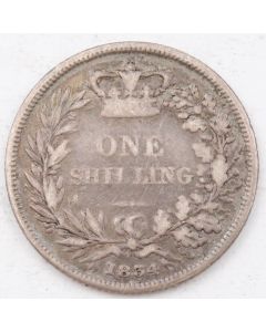 1834 Great Britain Shilling silver coin circulated rim nicks